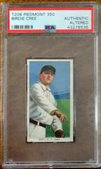 Birdie Cree Baseball Cards 1909 T206 Piedmont 350 Prices