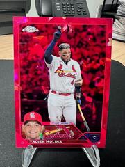 Yadier Molina [Red] #4 Baseball Cards 2023 Topps Chrome Sapphire Prices