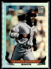 Barry Bonds [1993 Reprint] Baseball Cards 2001 Topps Chrome Traded Prices