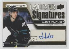 Jasper Weatherby [Gold] Hockey Cards 2021 Upper Deck Ovation Lauded Signatures Prices