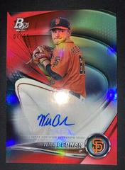 Will Bednar [Red Autograph] #TOP-92 Baseball Cards 2022 Bowman Platinum Top Prospects Prices