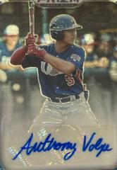Anthony Volpe [Gold Vinyl Prizm] #61 Baseball Cards 2019 Panini Prizm Draft Picks Autographs Prices