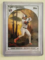 Gunnar Henderson [Titanium White] #94 Baseball Cards 2023 Topps X Bob Ross The Joy Of Prices