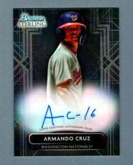 Armando Cruz #PA-AC Baseball Cards 2022 Bowman Sterling Prospect Autographs Prices
