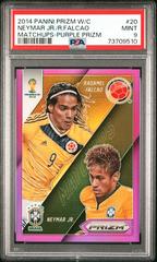Neymar Jr., Radamel Falcao [Purple Prizm] #20 Soccer Cards 2014 Panini Prizm World Cup Matchups Prices