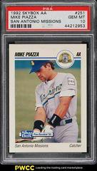 Mike Piazza #251 Baseball Cards 1992 Skybox AA Prices