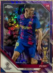 Pedri [Purple Refractor] Soccer Cards 2021 Topps Chrome UEFA Champions League Prices