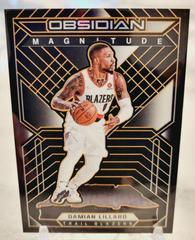 Damian Lillard [Orange] #4 Basketball Cards 2021 Panini Obsidian Magnitude Prices