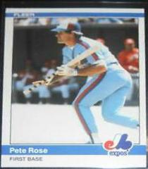 Pete Rose #U-102 Baseball Cards 1984 Fleer Update Prices