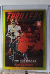 Desmond Ridder [Gold] Football Cards 2022 Panini Rookies & Stars Thrillers Prices