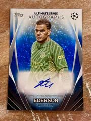 Ederson [Blue Icy Foilboard] #USA-ED Soccer Cards 2023 Topps UEFA Club Ultimate Stage Autograph Prices