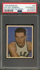 Lee Roy Robbins [No Red Ink on Front] #56 Basketball Cards 1948 Bowman Prices