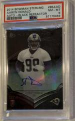 Aaron Donald [Black Refractor] #BSAAD Football Cards 2014 Bowman Sterling Autograph Prices