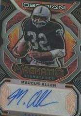 Marcus Allen [Electric Etch Orange] #21 Football Cards 2023 Panini Obsidian Magmatic Signature Prices