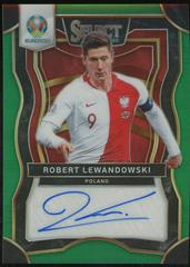 Robert Lewandowski [Green Prizm] Soccer Cards 2020 Panini Select UEFA Euro Signatures Prices