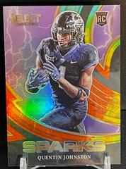 Quentin Johnston [Tie Dye] #SPR-QJ Football Cards 2023 Panini Select Draft Picks Sparks Prices