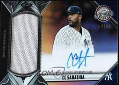 CC Sabathia #TCTA-CS Baseball Cards 2022 Topps Chrome Authentics Relics Autographs Prices