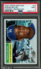 Adrian Beltre [Refractor] #15 Baseball Cards 2005 Topps Heritage Chrome Prices