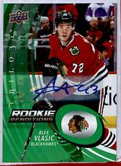 Alex Vlasic [Green] #RR-24 Hockey Cards 2022 Upper Deck Trilogy Rookie Renditions Prices