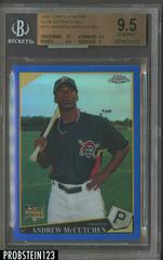 Andrew McCutchen [Blue Refractor] #213 Baseball Cards 2009 Topps Chrome Prices
