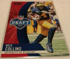 Nico Collins #D16 Football Cards 2021 Panini Score NFL Draft Prices