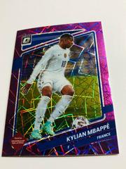 Kylian Mbappe [Optic Purple Velocity] Soccer Cards 2021 Panini Donruss Road to Qatar Prices