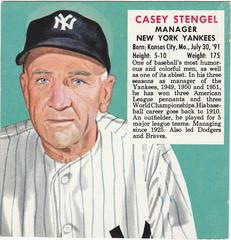 Casey Stengel #1 Baseball Cards 1952 Red Man Tobacco Prices