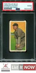 Charley O'Leary [Hands on Knees] Baseball Cards 1909 T206 Polar Bear Prices