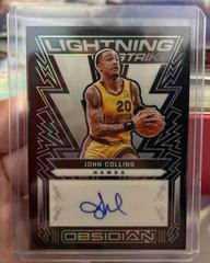 John Collins #LSS-JCL Basketball Cards 2021 Panini Obsidian Lightning Strike Signatures Prices