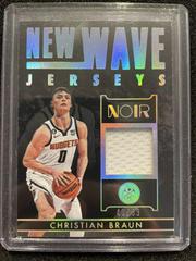 Christian Braun #NWJ-CHB Basketball Cards 2022 Panini Noir New Wave Jerseys Prices
