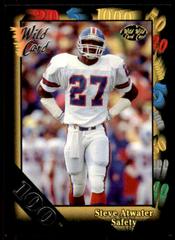 Steve Atwater [100 Stripe] Football Cards 1991 Wild Card Prices