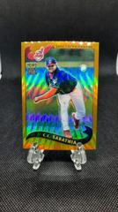 C. C. Sabathia [Gold Refractor] Baseball Cards 2002 Topps Chrome Prices