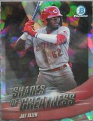 Jay Allen [Atomic] #SG-16 Baseball Cards 2022 Bowman Chrome Shades of Greatness Prices