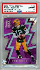 Aaron Rodgers [Neon Pink Die Cut] #115 Football Cards 2016 Panini Spectra Prices