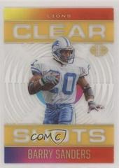 Barry Sanders [Gold] #CS-14 Football Cards 2021 Panini Illusions Clear Shots Prices