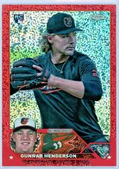 Gunnar Henderson [SP Variation Red Speckle] #USC208 Baseball Cards 2023 Topps Chrome Update Prices
