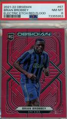 Brian Brobbey [Electric Etch Red Flood] Soccer Cards 2021 Panini Obsidian Prices