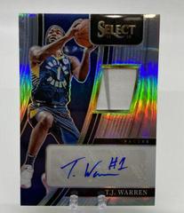 T. J. Warren Basketball Cards 2021 Panini Select Autograph Memorabilia Prices