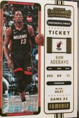 Bam Adebayo [Conference Finals] Basketball Cards 2022 Panini Contenders Prices