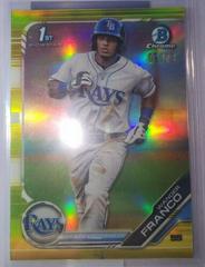 Wander Franco [Yellow Refractor] #BCP-100 Baseball Cards 2019 Bowman Chrome Prospects Prices