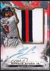 Ronald Acuna Jr. [Red] #IAJP-RA Baseball Cards 2023 Topps Inception Autograph Jumbo Patch Prices