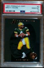 Brett Favre #3 Football Cards 1997 Pinnacle Certified Prices