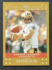 Drew Brees [Gold] #429 Football Cards 2007 Topps Prices