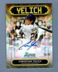 Christian Yelich #SSA-CY Baseball Cards 2022 Bowman Sterling Signage Autographs Prices