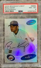 Beau Kemp [Autograph] #BBBK Baseball Cards 2003 Bowman's Best Prices