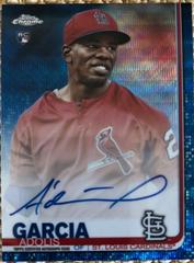 Adolis Garcia [Blue Wave Refractor] Baseball Cards 2019 Topps Chrome Rookie Autographs Prices