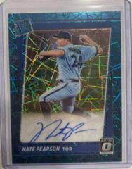 Nate Pearson [Teal Velocity] #RRS-NP Baseball Cards 2021 Panini Donruss Optic Rated Rookie Signatures Prices
