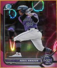 Adael Amador [Fuchsia Lava Refractor] #BCP-109 Baseball Cards 2022 Bowman Chrome Prospects Prices
