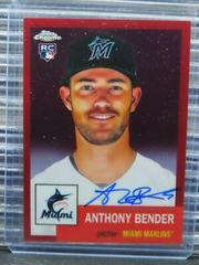 Anthony Bender [Red] #RA-AB Baseball Cards 2022 Topps Chrome Rookie Autographs Prices