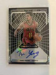 Trae Young Basketball Cards 2018 Panini Obsidian Matrix Autographs Prices